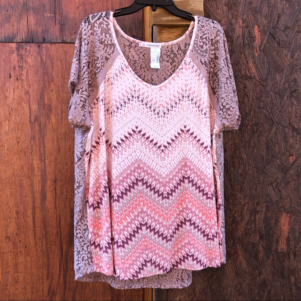 Maurices Lace Back Top